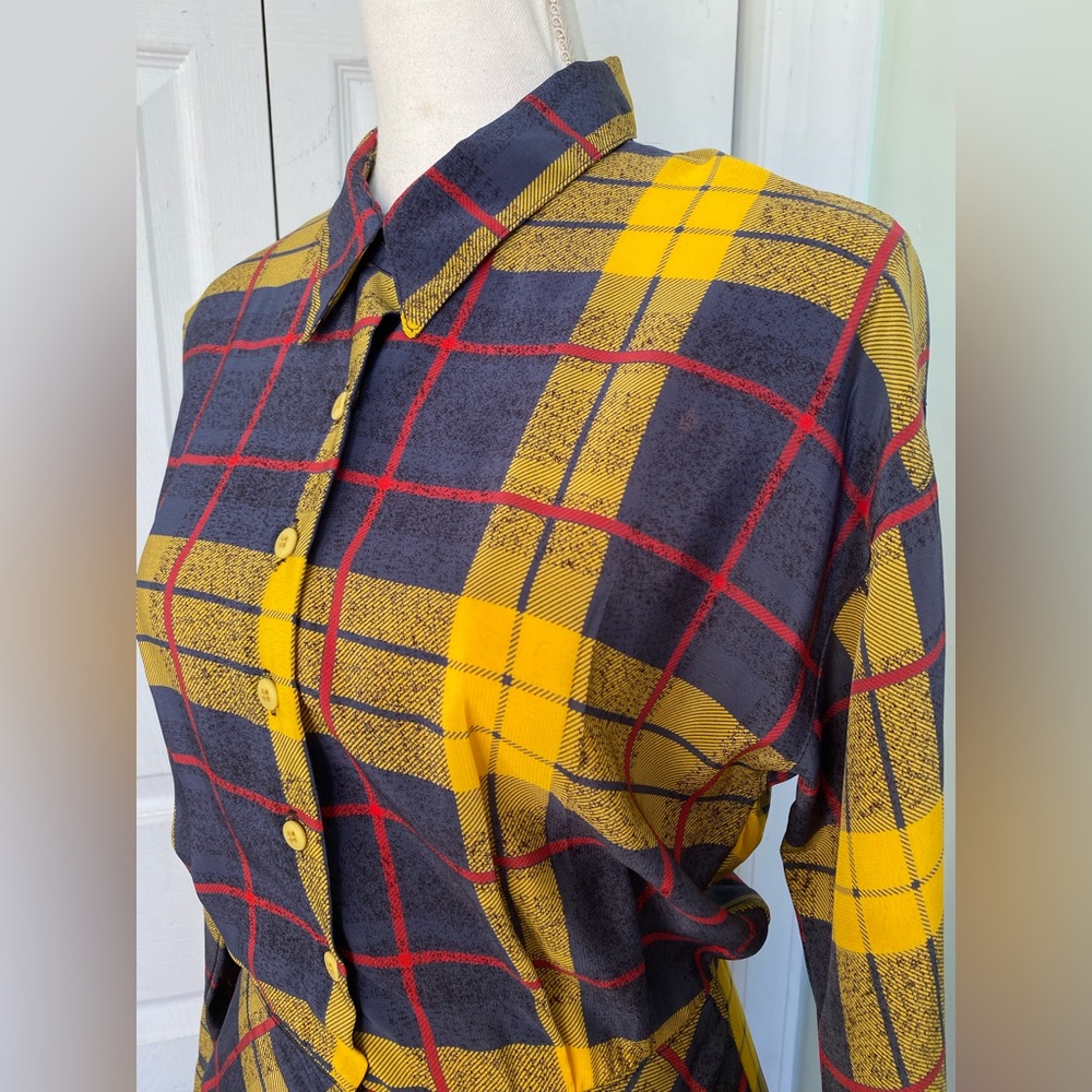 1980s/90s Vivienne Westwood Style Marvin Singer for Depeche Mode Drop Waist Dres - Picture 4 of 9